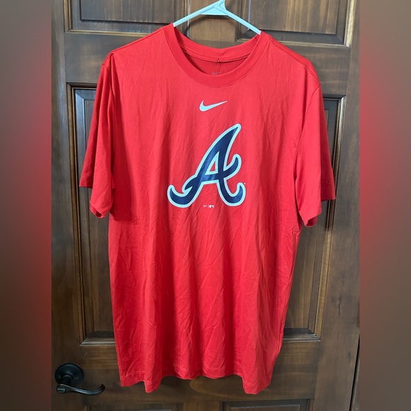 Men's Atlanta Braves Nike Red Legend Fuse Large - Logo Performance T-Shirt ~ NWT - Picture 1 of 4